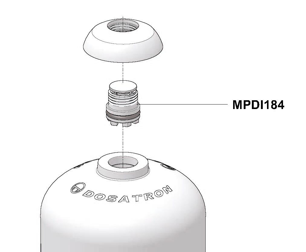 MPDI184 - Teilbausatz Entlüftung (Knopf)