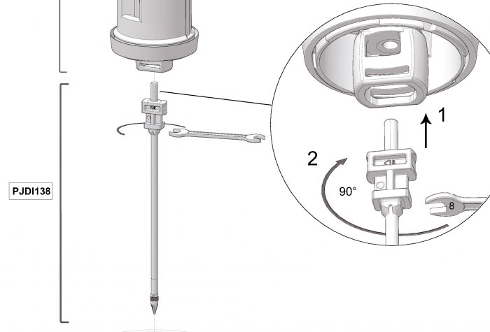 PJDI138VF - Teilbausatz Saugkolben + Dichtung VF D3RE3000