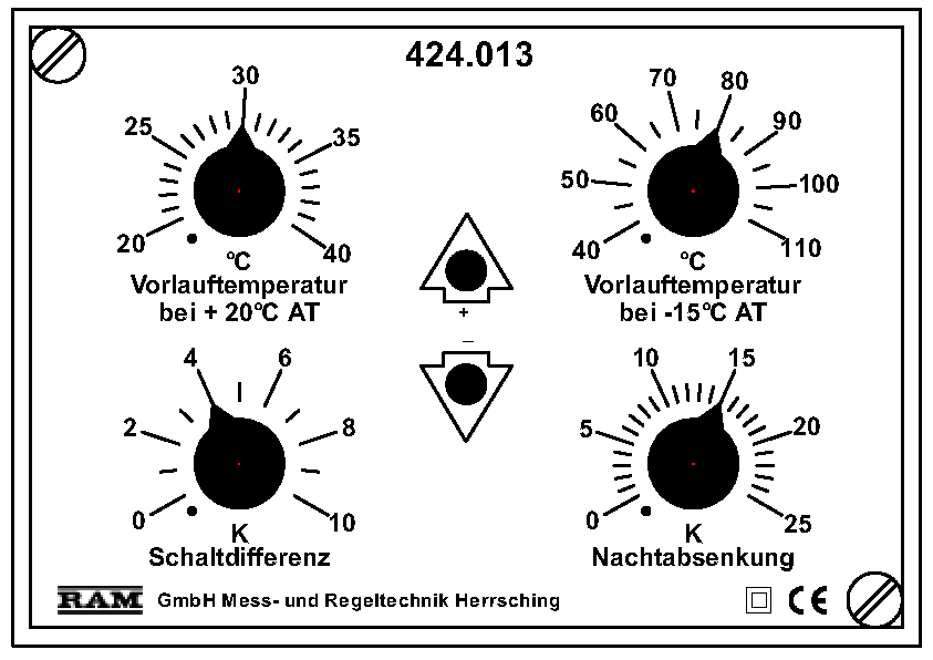 RAM Aussentemperatur abhängiger Zweipunktregler 40..110°C  424.013