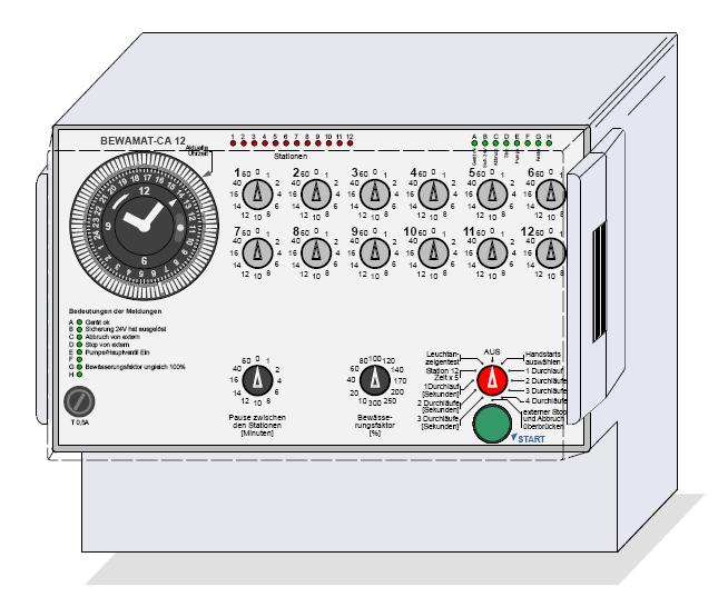 Bewamat CA12T Bewässerungssteuerung für 12 Ventile mit 24VAC